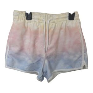 3/$15 Abercrombie & Fitch The Trevor project pastel tiedye drawstring shorts